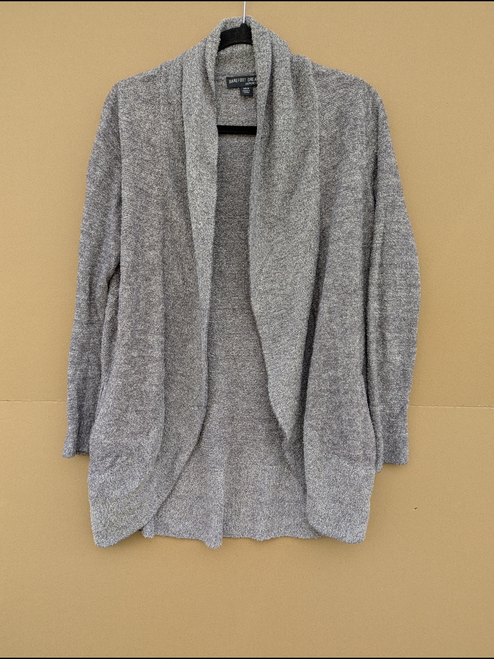 Barefoot Dreams CozyChic Lite Open Front Cardigan Heather Gray XS/S Women's